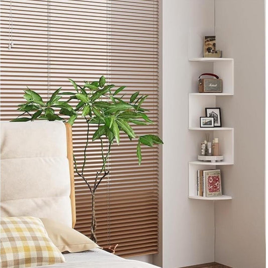 🏡 Organiza tu hogar con estilo: Esquinero Flotante 5 Niveles.